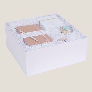 A beautifully curated Birthday Wishes Gift Box featuring a polka-dotted linen journal, a luxurious gold-accent pen, a wild rose bath truffle, birthday cake cookie bites, and a crisp white linen candle. Thoughtfully wrapped with a satin ribbon, this elegant gift box is perfect for celebrating birthdays in style.
Biggest Little Baskets, Reno Gift, Reno, Nevada Gift, Birthday Gift for Her, Birthday Gift, Gift Box, Luxury Gift Box for Her