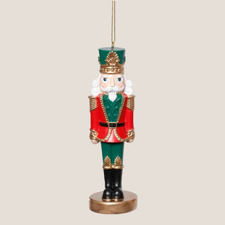 5 Inch Resin Red & Green Soldier Ornament - 3 Styles Available