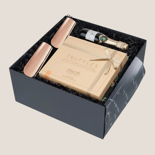 Side_view_of_the_Truffles_Bubbles_Celebration_Gift_Box_for_luxury_gifitng in Reno nevada and nationwide. 