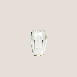 Clear crystal glass bud vase, 3 inches by 5 inches, shown as a vase option for the Settle In New Home Gift Box.