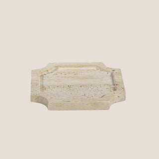 Sea Salt and Vanilla fragrance diffuser displayed on a small travertine stone tray, included in the Level 1 Welcome Home New Home Gift Box.